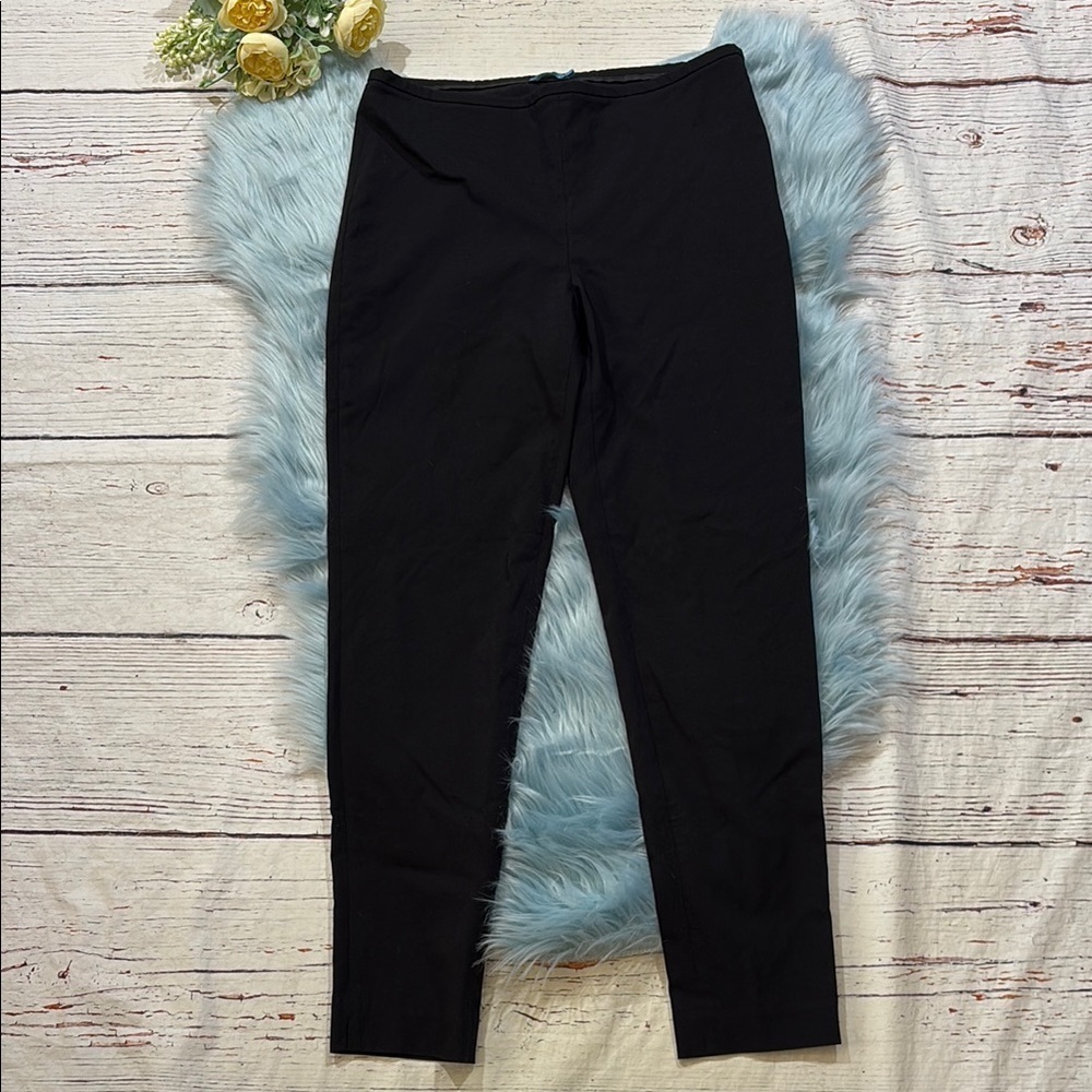 J. McLaughlin Ankle Trouser Black Pants sz 8